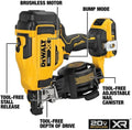 Dewalt 20V Max 15 Cordless Coil Roofing Nailer Kit