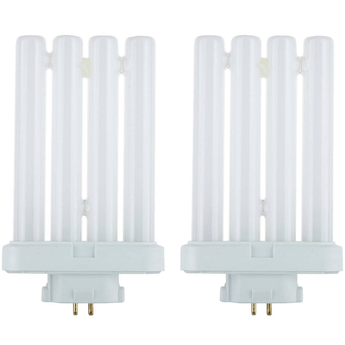 Sunlite Series FML27/65K/2PK Fluorescent 27W 6500K Daylight Quad Tube FML CFL Plugin Light Bulbs, 4-Pin GX10Q-4 Base, 2 Pack, 6500K-Daylight